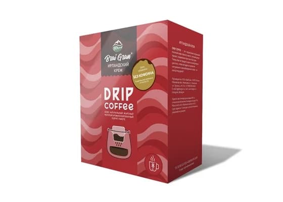 «Ирландский крем ДЕКАФ» в дрип-пакетах 8 шт.